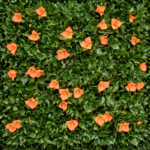 Artificial Vertical Garden Panel with Yellow Flowers 50x50 cm