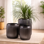 Dolly Black Metal Planter