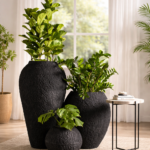 Trado, Urn and Cosmos Coral Finish Planters